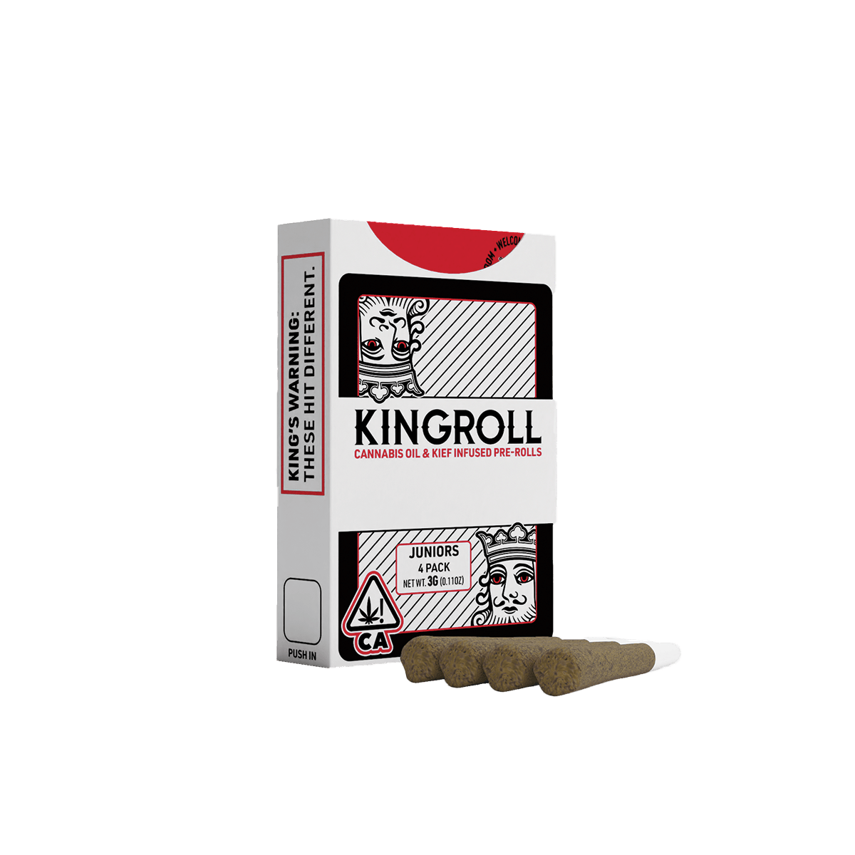 Kingroll Juniors GSC x Gelato 0.75g 4pk Infused Prerolls 42%