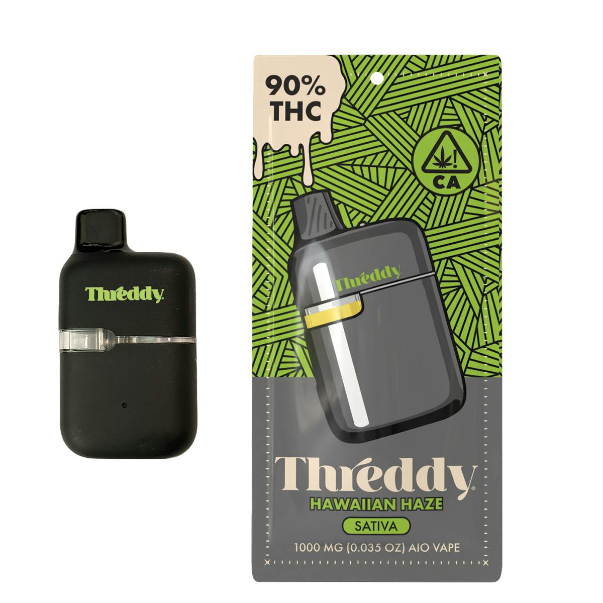 Threddy Hawaiian Haze 1g All in One Vape 90%