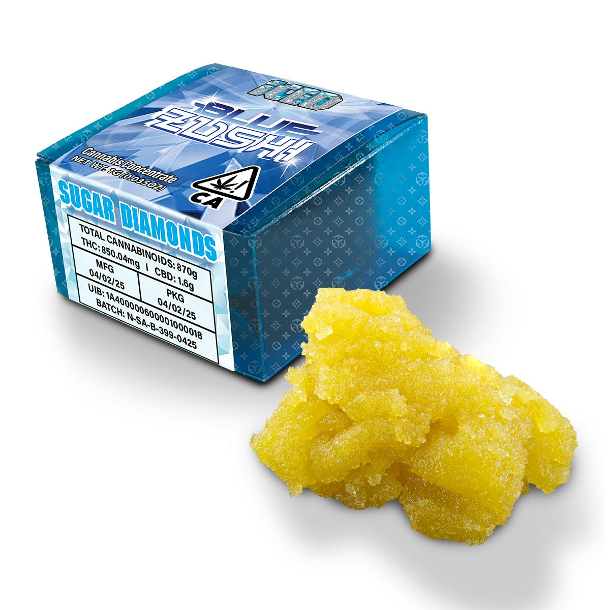 Iced Blue Zushi 1g Sugar Diamonds 77%
