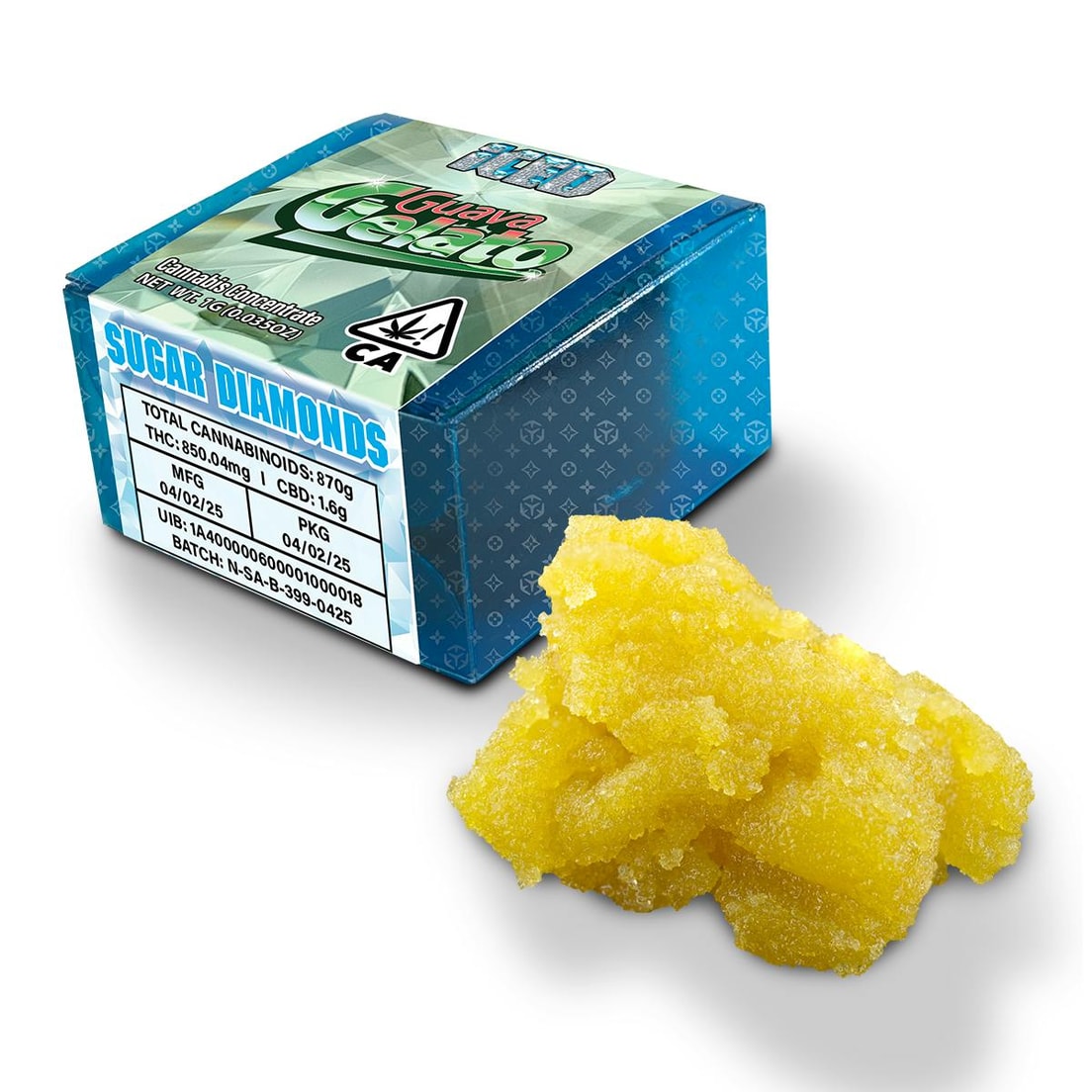 Iced Guava Gelato 1g Sugar Diamonds 77%
