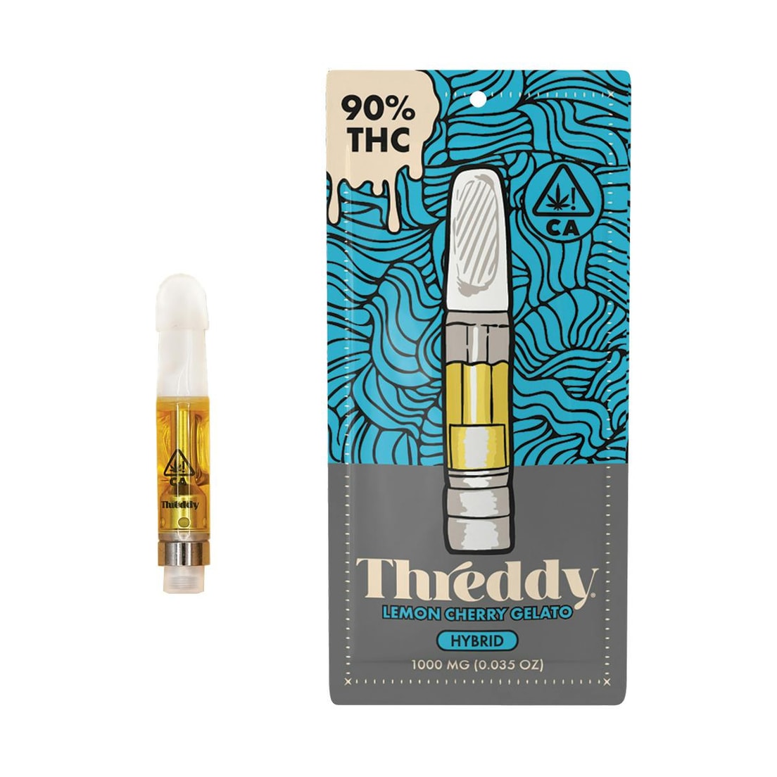 Threddy Lemon Cherry Gelato 1g Distillate Cartridge 90%