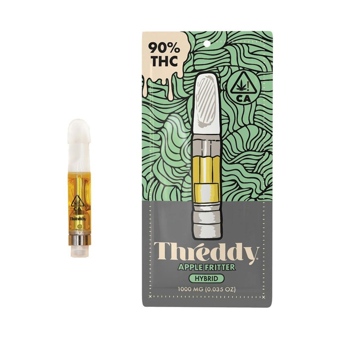 Threddy Apple Fritter 1g Distillate Cartridge 90%