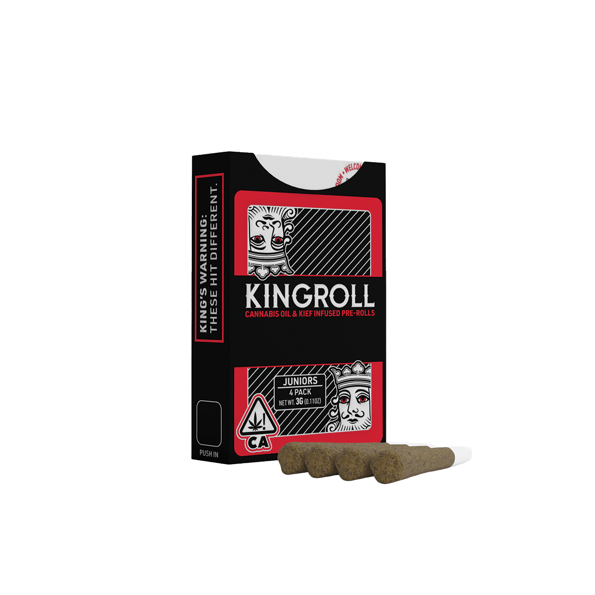Kingroll Juniors Blueberry x Fire OG 0.75g 4pk Infused Prerolls 42%