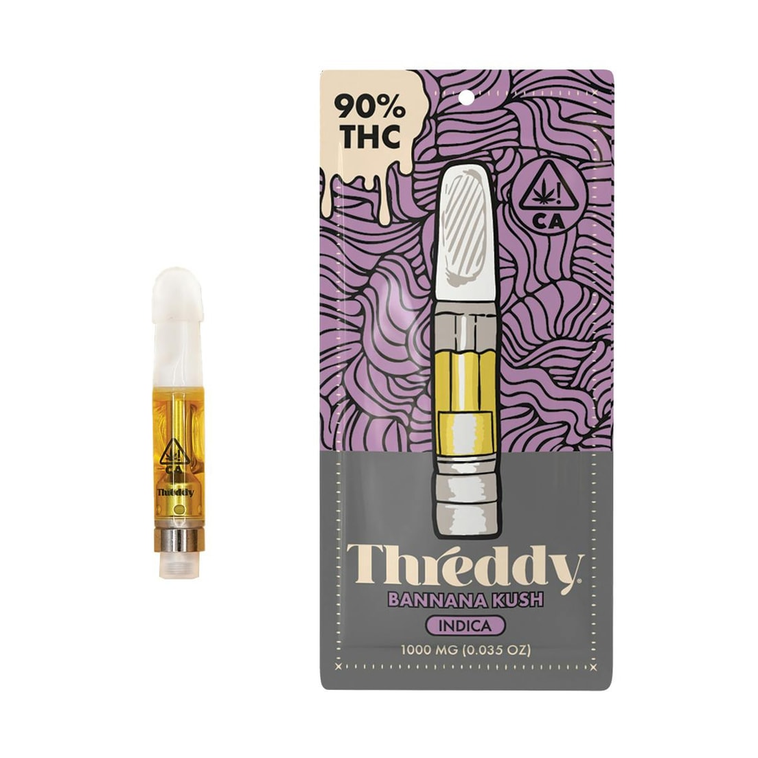 Threddy Banana Kush 1g Distillate Cartridge 90%