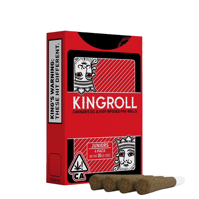 Kingroll Juniors Maui Wowie x Blue Dream 0.75g 4pk Infused Prerolls 44%