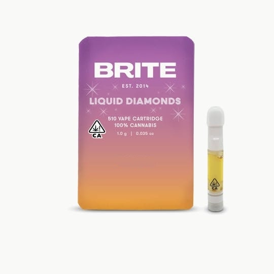 Brite Labs Lemon Cherry Gelato 1g Liquid Diamonds Cartridge 85%